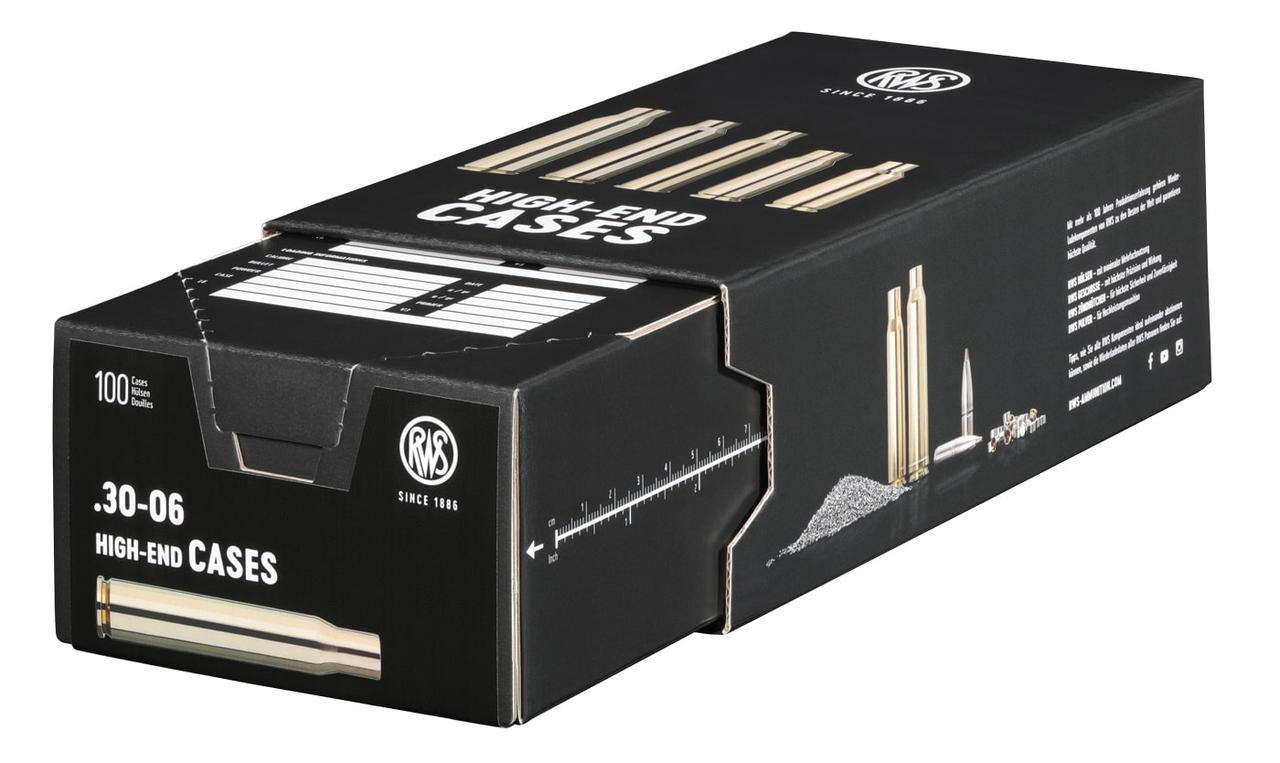 RWS Wiederladekomponenten Verpackung Packaging of RWS .30-06 cases