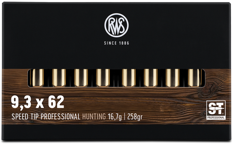 Verpackung mit Sichtfenster der RWS 9,3x62 Speed Tip 16,7g