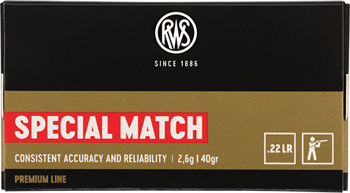 Package of the RWS .22 Special Match 2,6g