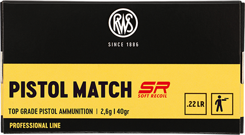 Package of the RWS .22 Pistol Match SR 2,6g
