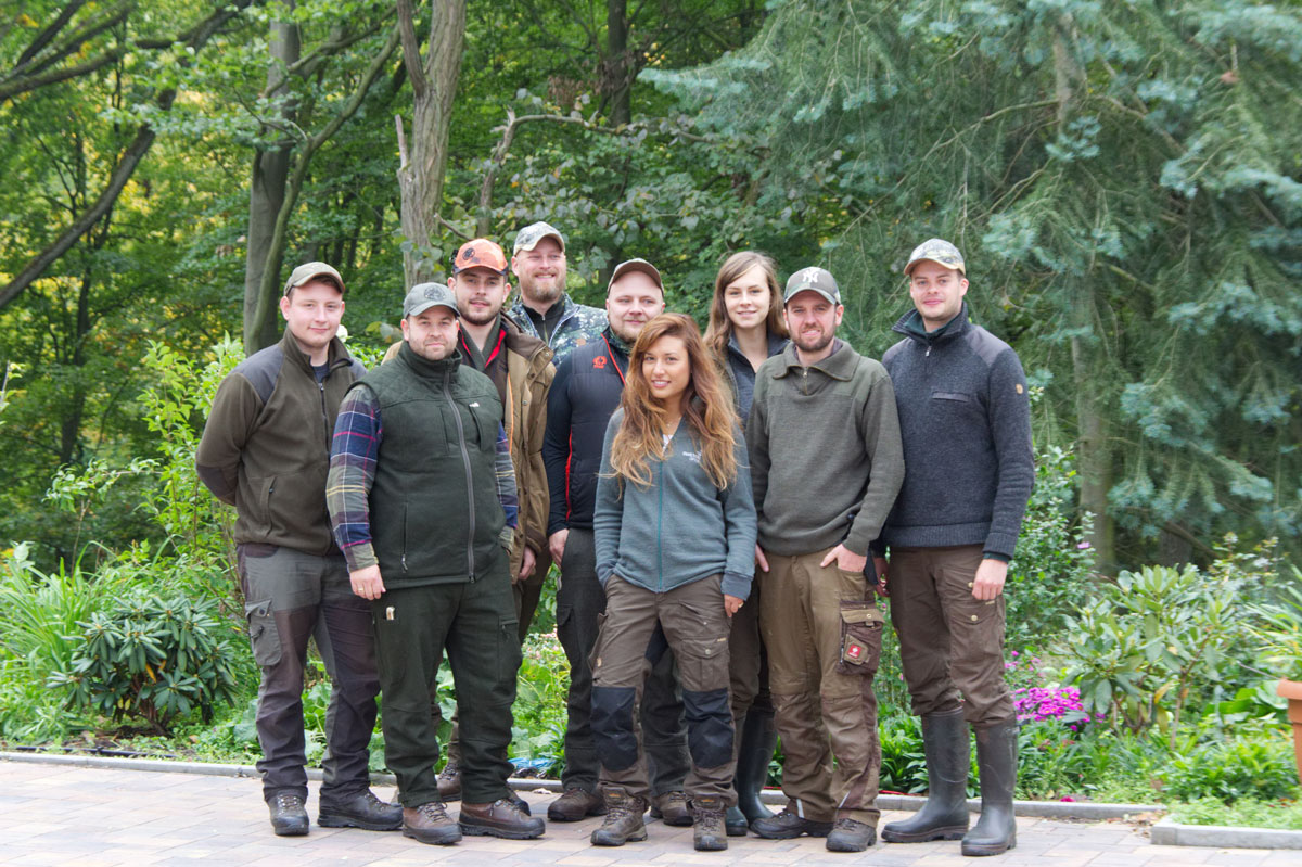 Die Gruppe der Jagdblogger, die an der RWS #autumnadventure2018 teilgenommen haben.